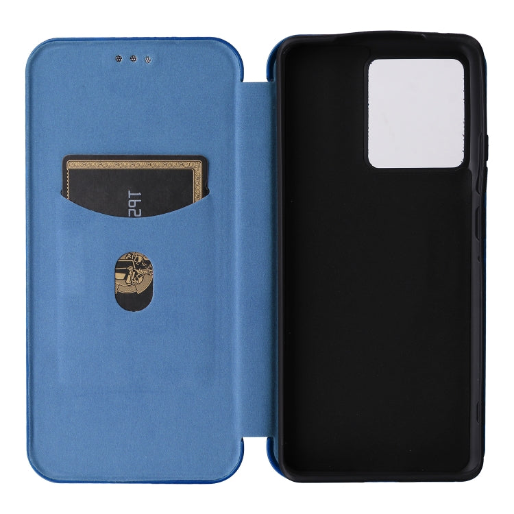 For Motorola Edge 50 Pro Carbon Fiber Texture Flip Leather Phone Case