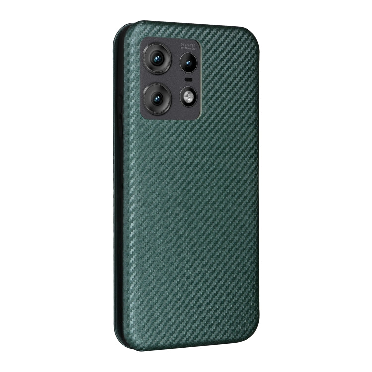 For Motorola Edge 50 Pro Carbon Fiber Texture Flip Leather Phone Case