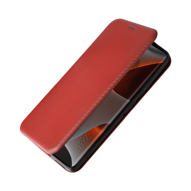For Motorola Edge 50 Pro Carbon Fiber Texture Flip Leather Phone Case