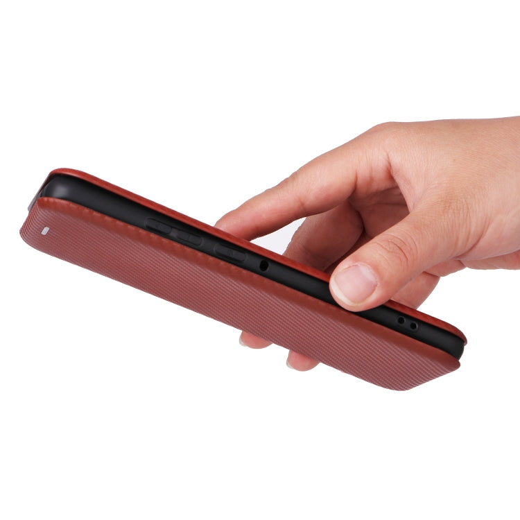 For Motorola Edge 50 Pro Carbon Fiber Texture Flip Leather Phone Case