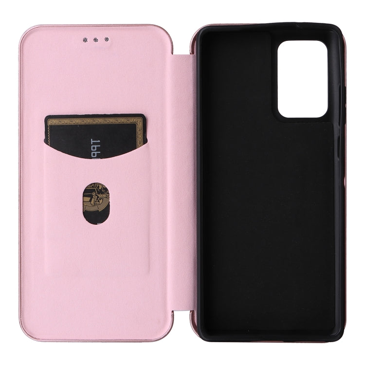 For Motorola Edge 50 Fusion Carbon Fiber Texture Flip Leather Phone Case