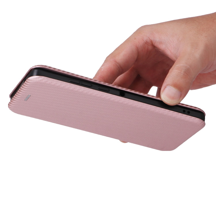 For Motorola Edge 50 Fusion Carbon Fiber Texture Flip Leather Phone Case