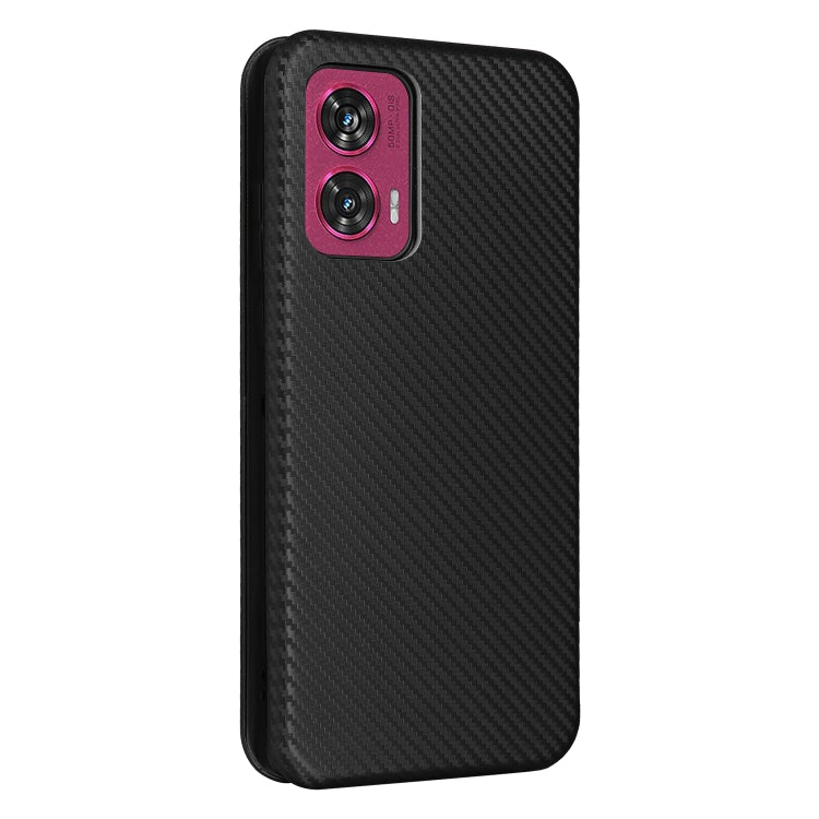 For Motorola Edge 50 Fusion Carbon Fiber Texture Flip Leather Phone Case
