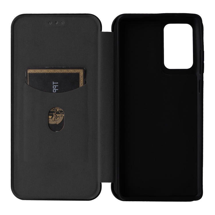 For Motorola Edge 50 Fusion Carbon Fiber Texture Flip Leather Phone Case