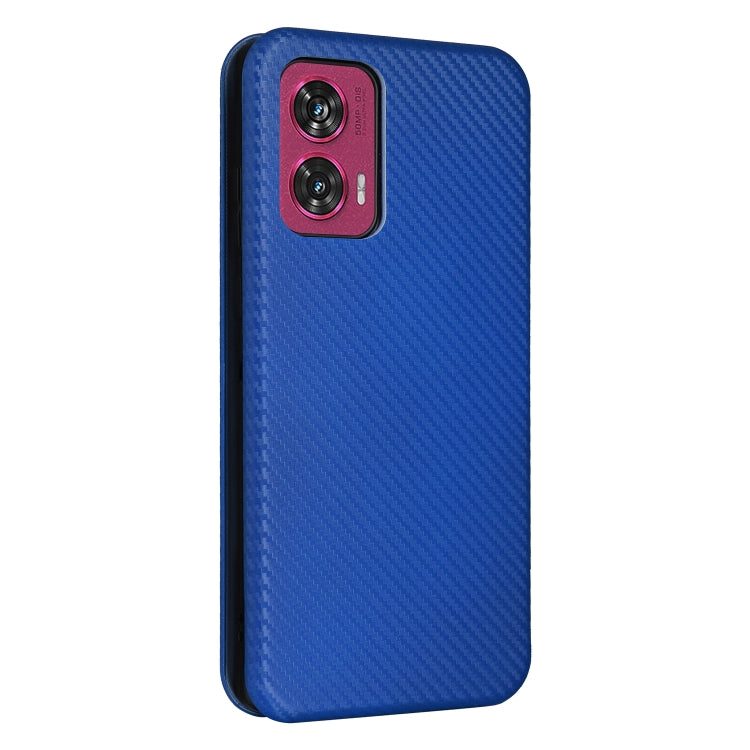 For Motorola Edge 50 Fusion Carbon Fiber Texture Flip Leather Phone Case