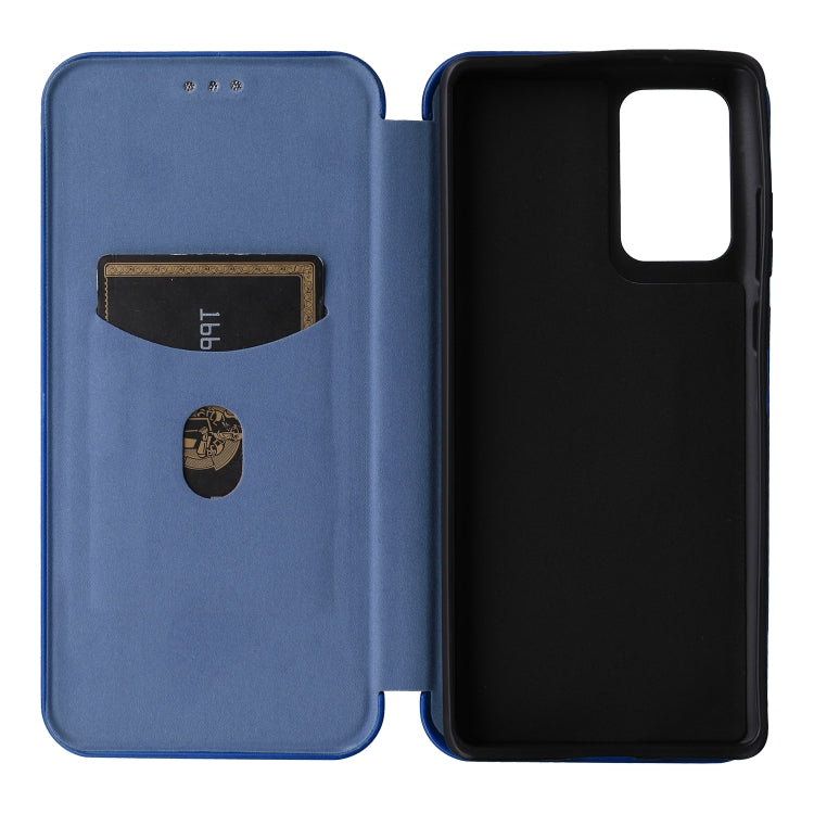 For Motorola Edge 50 Fusion Carbon Fiber Texture Flip Leather Phone Case