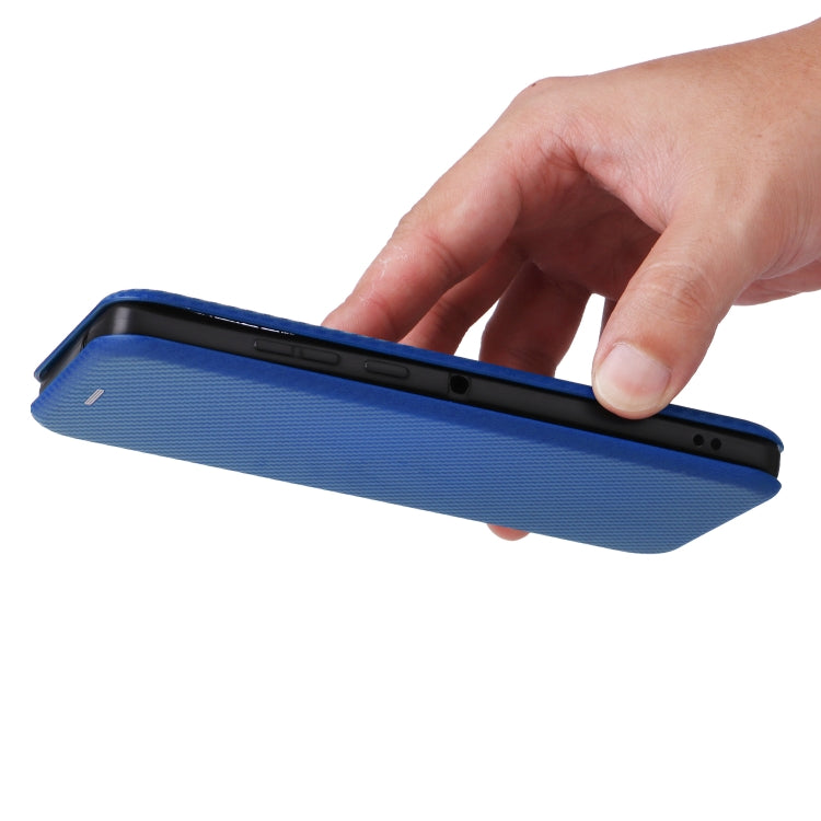 For Motorola Edge 50 Fusion Carbon Fiber Texture Flip Leather Phone Case
