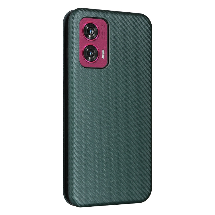 For Motorola Edge 50 Fusion Carbon Fiber Texture Flip Leather Phone Case