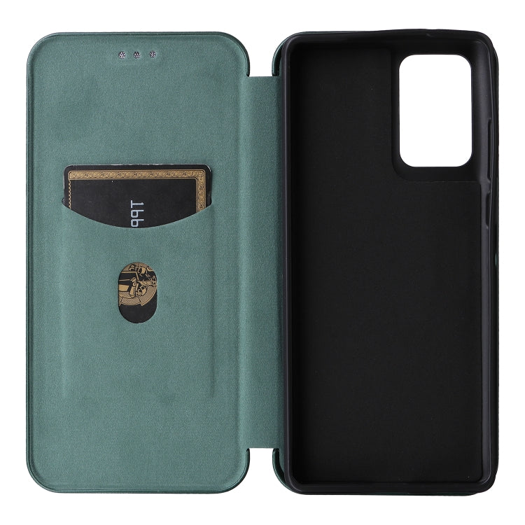 For Motorola Edge 50 Fusion Carbon Fiber Texture Flip Leather Phone Case
