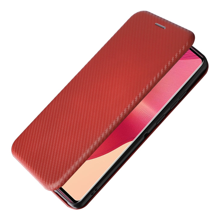 For Motorola Edge 50 Fusion Carbon Fiber Texture Flip Leather Phone Case