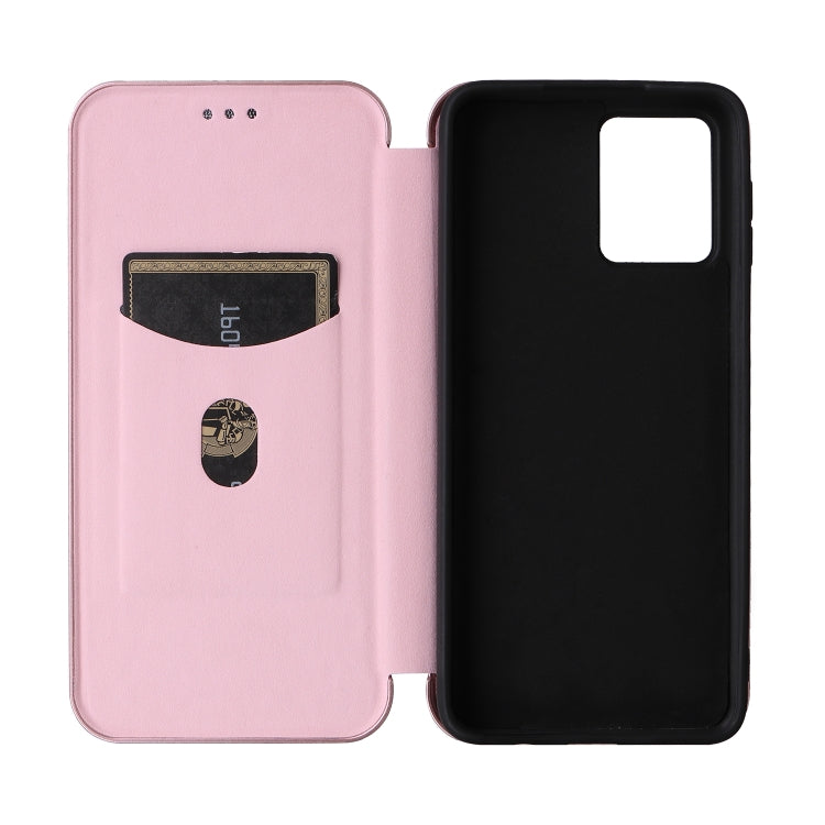 For Motorola Moto G54 5G / G64 / G64y Carbon Fiber Texture Flip Leather Phone Case