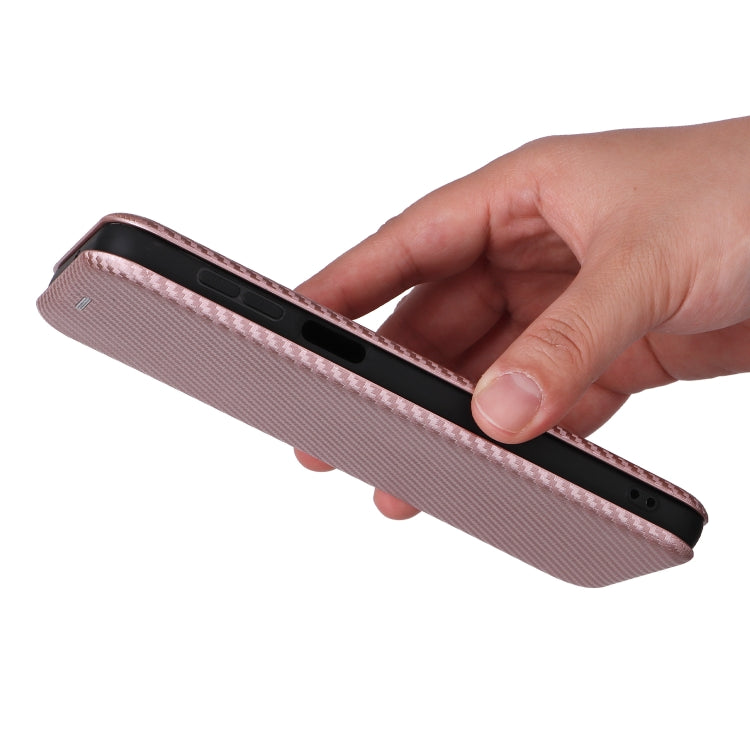 For Motorola Moto G54 5G / G64 / G64y Carbon Fiber Texture Flip Leather Phone Case