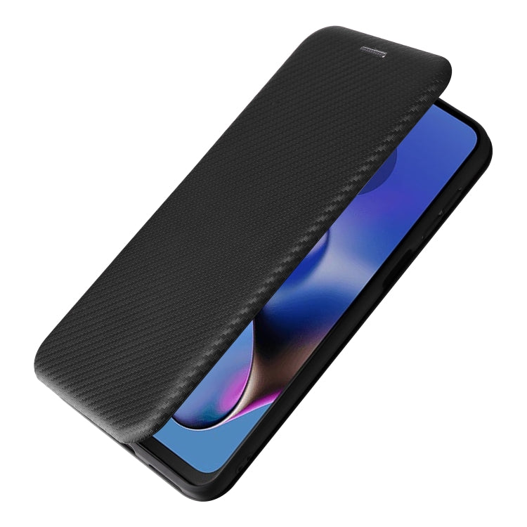 For Motorola Moto G54 5G / G64 / G64y Carbon Fiber Texture Flip Leather Phone Case