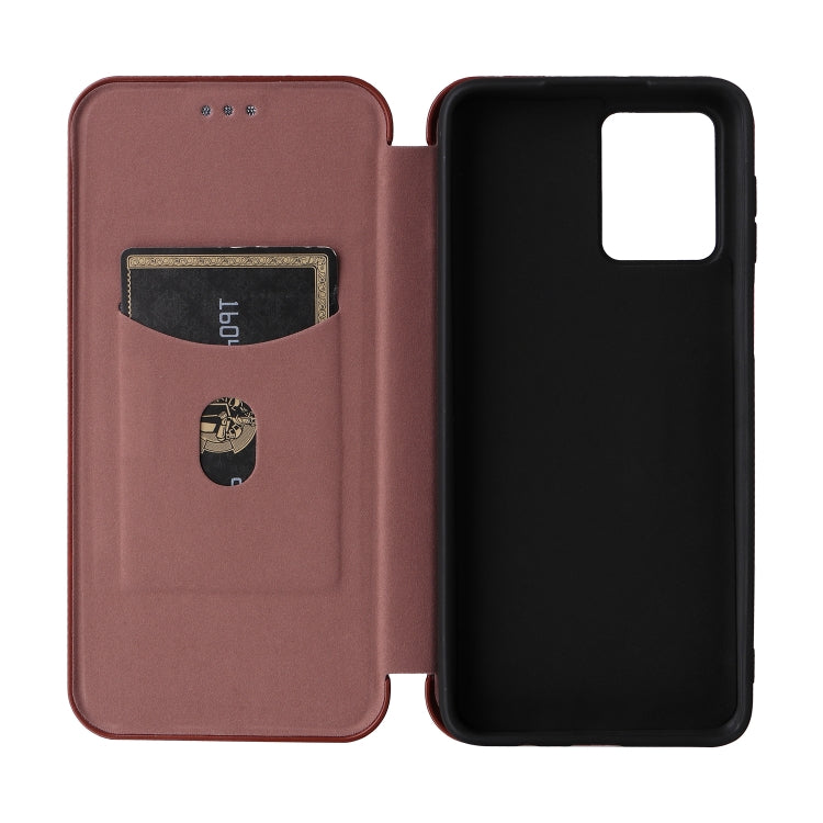 For Motorola Moto G54 5G / G64 / G64y Carbon Fiber Texture Flip Leather Phone Case