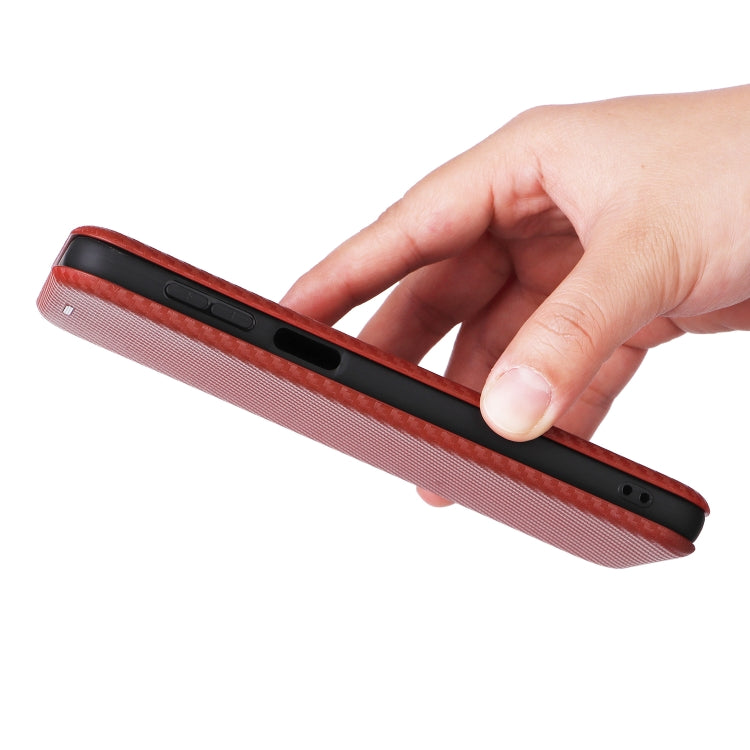For Motorola Moto G54 5G / G64 / G64y Carbon Fiber Texture Flip Leather Phone Case
