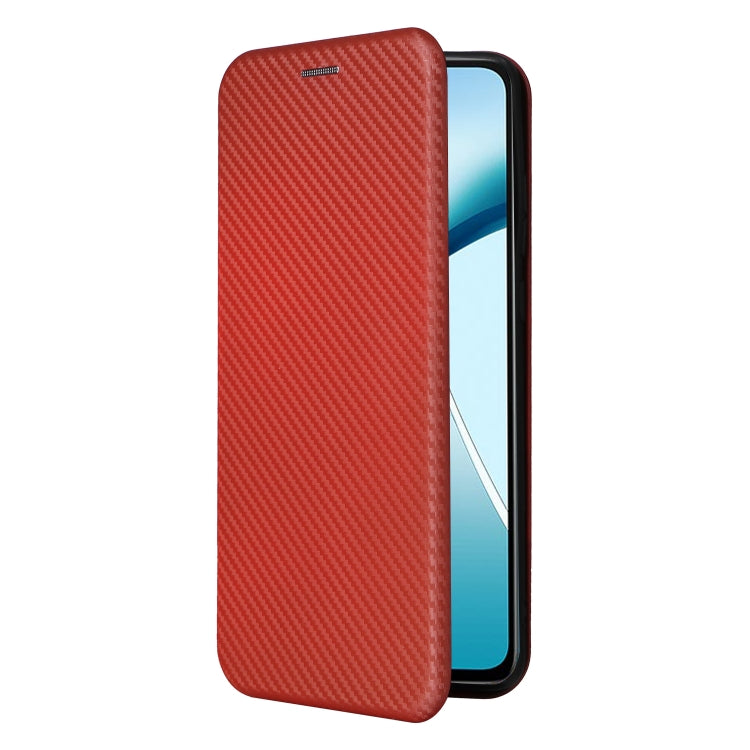 For Motorola Moto G85 Carbon Fiber Texture Flip Leather Phone Case