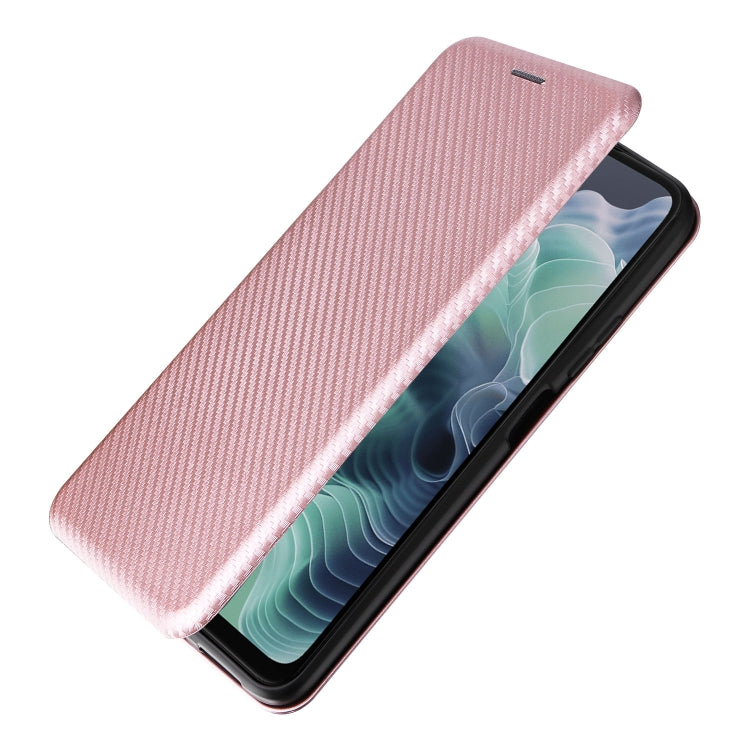 For Motorola Moto G35 Carbon Fiber Texture Flip Leather Phone Case
