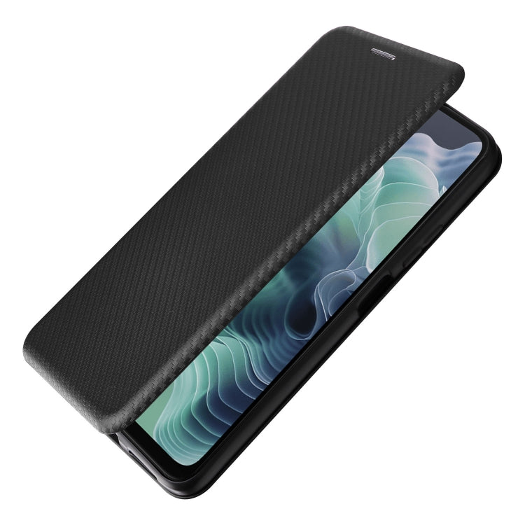 For Motorola Moto G35 Carbon Fiber Texture Flip Leather Phone Case