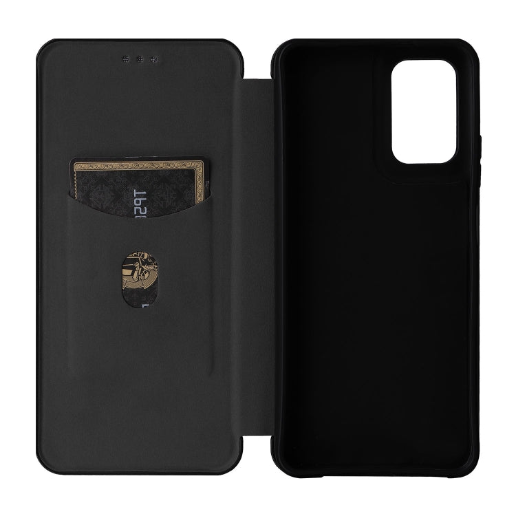 For Motorola Moto G35 Carbon Fiber Texture Flip Leather Phone Case
