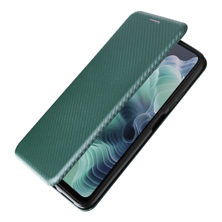 For Motorola Moto G35 Carbon Fiber Texture Flip Leather Phone Case