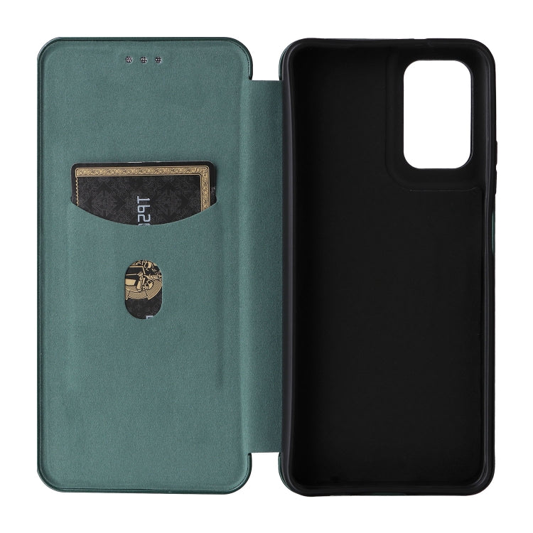 For Motorola Moto G35 Carbon Fiber Texture Flip Leather Phone Case