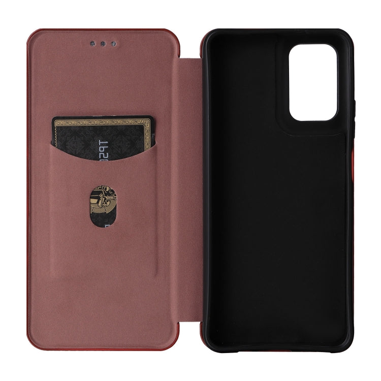 For Motorola Moto G35 Carbon Fiber Texture Flip Leather Phone Case