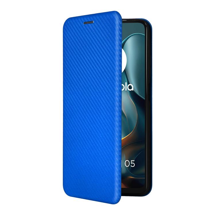 For Motorola Moto G05 / E15 Carbon Fiber Texture Flip Leather Phone Case