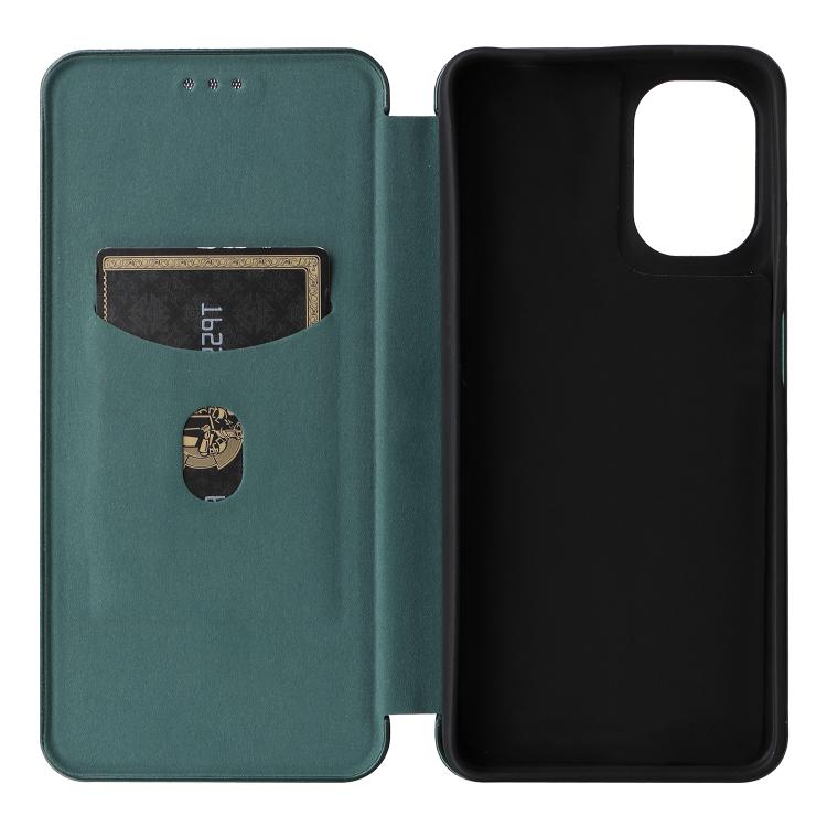 For Motorola Moto G05 / E15 Carbon Fiber Texture Flip Leather Phone Case