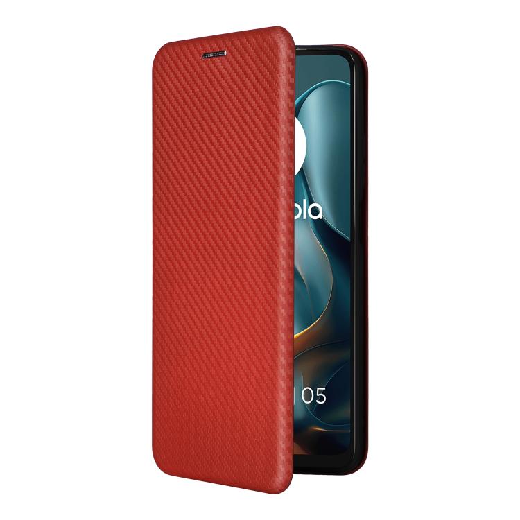 For Motorola Moto G05 / E15 Carbon Fiber Texture Flip Leather Phone Case