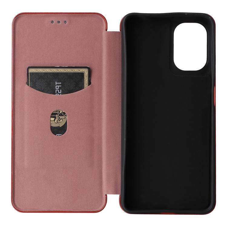 For Motorola Moto G05 / E15 Carbon Fiber Texture Flip Leather Phone Case