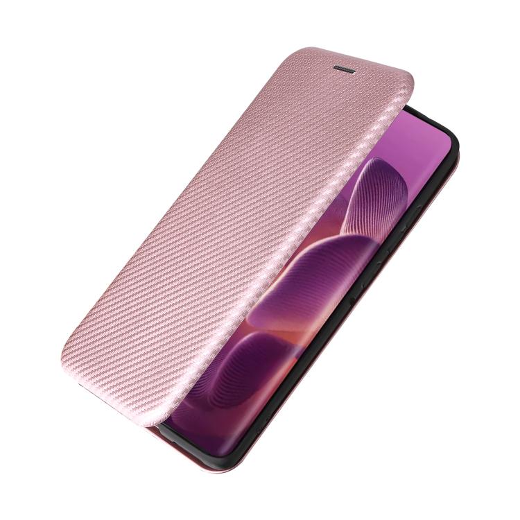 For Motorola Edge 60 Pro Carbon Fiber Texture Flip Leather Phone Case