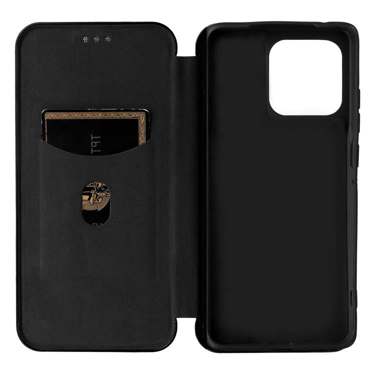 For Motorola Edge 60 Pro Carbon Fiber Texture Flip Leather Phone Case