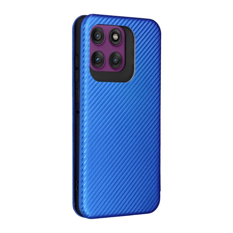 For Motorola Edge 60 Pro Carbon Fiber Texture Flip Leather Phone Case