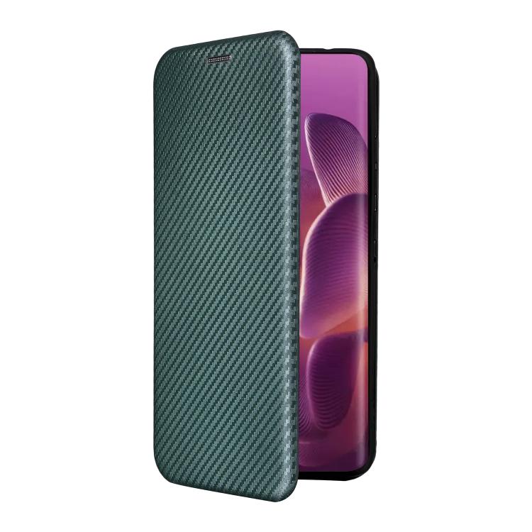 For Motorola Edge 60 Pro Carbon Fiber Texture Flip Leather Phone Case
