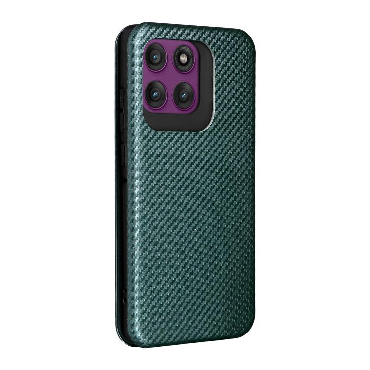 For Motorola Edge 60 Pro Carbon Fiber Texture Flip Leather Phone Case