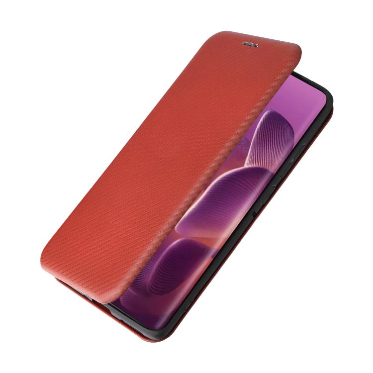 For Motorola Edge 60 Pro Carbon Fiber Texture Flip Leather Phone Case