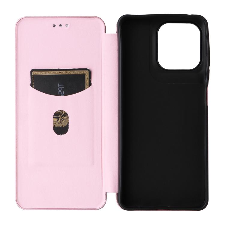 For Motorola Moto G56 / G66j / G66y 5G Carbon Fiber Texture Flip Leather Phone Case