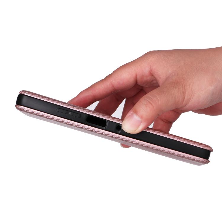 For Motorola Moto G56 / G66j / G66y 5G Carbon Fiber Texture Flip Leather Phone Case
