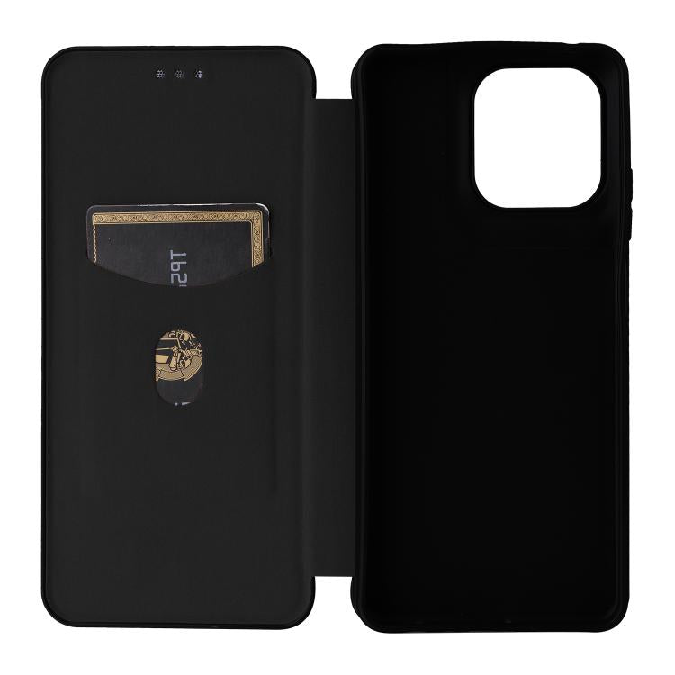For Motorola Moto G56 / G66j / G66y 5G Carbon Fiber Texture Flip Leather Phone Case