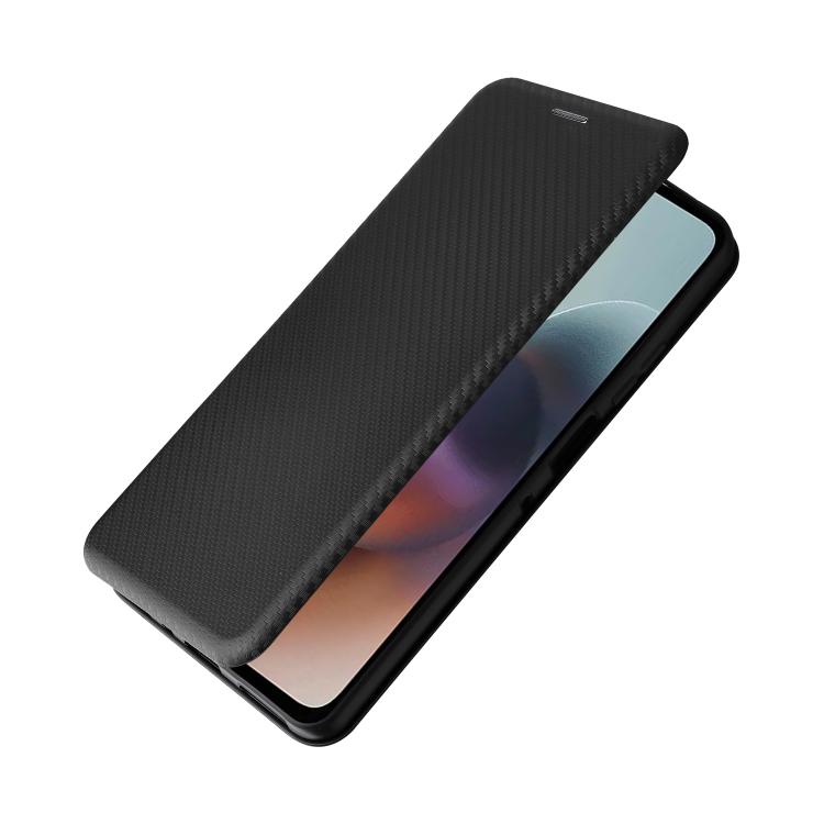 For Motorola Moto G56 / G66j / G66y 5G Carbon Fiber Texture Flip Leather Phone Case
