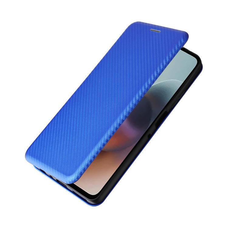 For Motorola Moto G56 / G66j / G66y 5G Carbon Fiber Texture Flip Leather Phone Case
