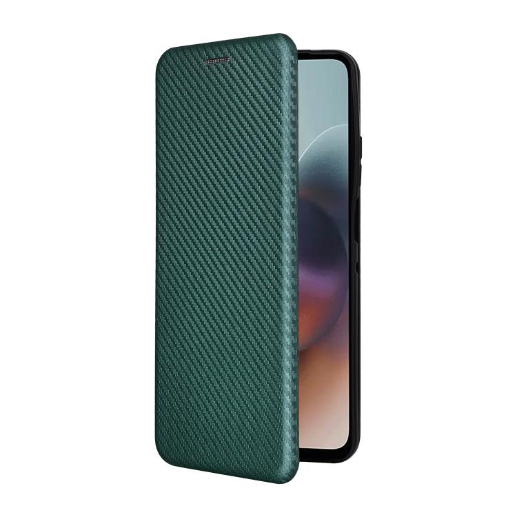 For Motorola Moto G56 / G66j / G66y 5G Carbon Fiber Texture Flip Leather Phone Case