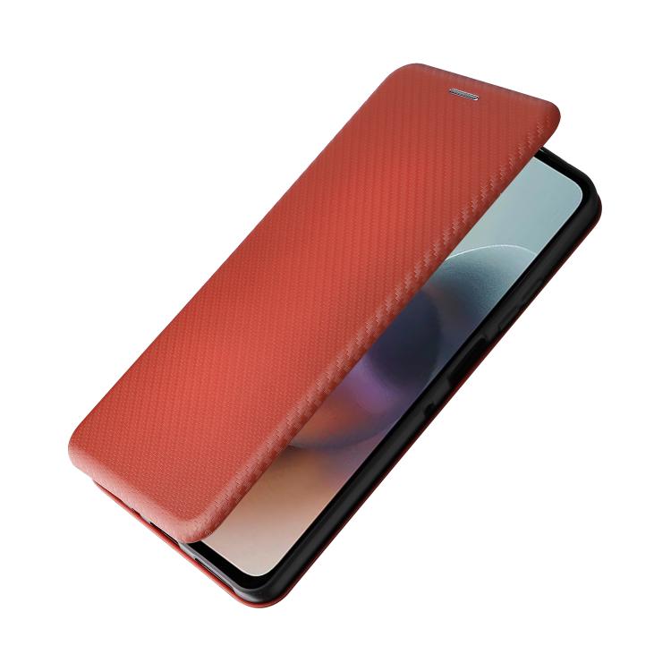 For Motorola Moto G56 / G66j / G66y 5G Carbon Fiber Texture Flip Leather Phone Case