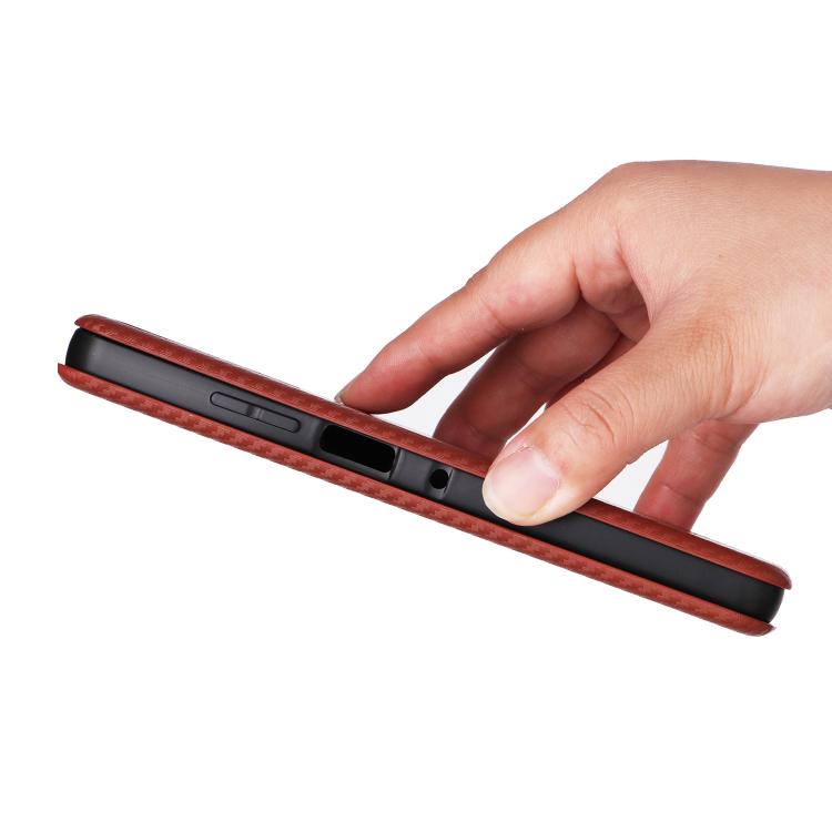 For Motorola Moto G56 / G66j / G66y 5G Carbon Fiber Texture Flip Leather Phone Case