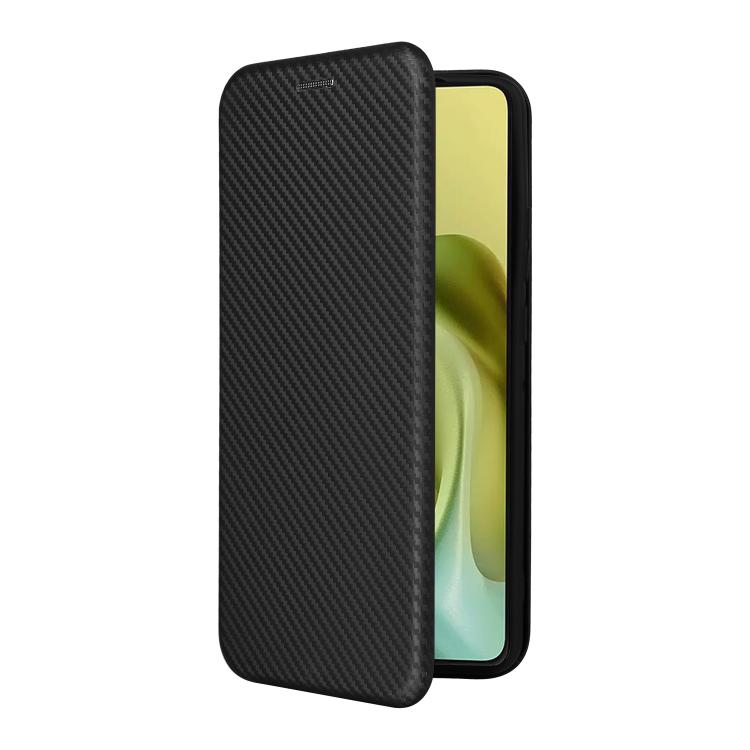 For Motorola Moto G86 5G Carbon Fiber Texture Flip Leather Phone Case