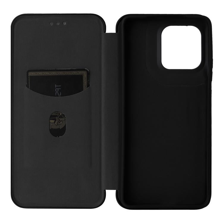 For Motorola Moto G86 5G Carbon Fiber Texture Flip Leather Phone Case