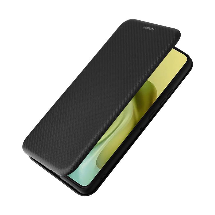 For Motorola Moto G86 5G Carbon Fiber Texture Flip Leather Phone Case