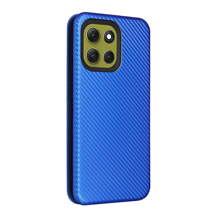 For Motorola Moto G86 5G Carbon Fiber Texture Flip Leather Phone Case