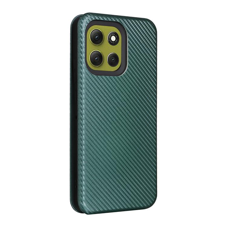 For Motorola Moto G86 5G Carbon Fiber Texture Flip Leather Phone Case
