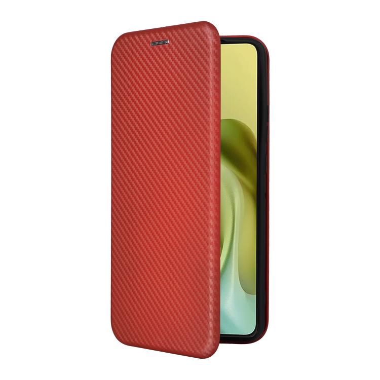 For Motorola Moto G86 5G Carbon Fiber Texture Flip Leather Phone Case